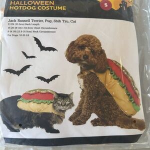 New in Package Vibrant Life Hotdog Dog or Cat Costume Clothing Size  Small